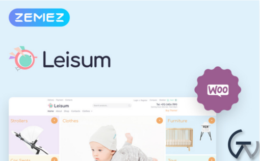 Leisum Kids Store ECommerce Minimal Elementor WooCommerce Theme