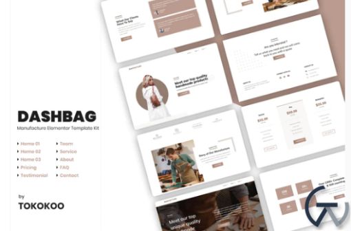 DashBag Bags Shop Elementor Template Kit