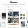 Manan Interior Designer Elementor Template Kit