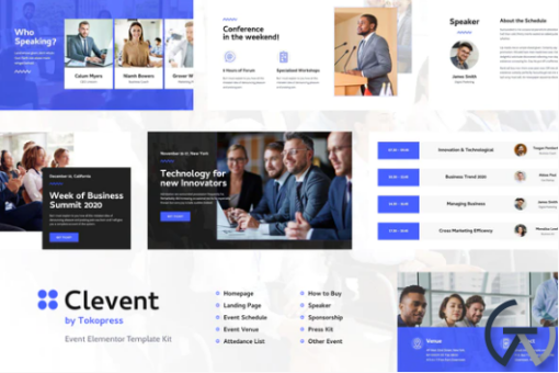 Clevent Event Elementor Template Kit