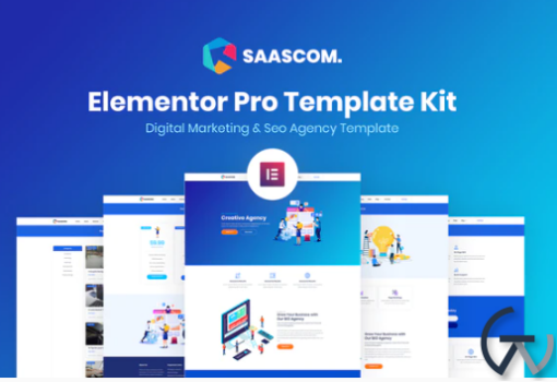 Saascom Digital Marketing SEO Agency Template Kit