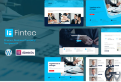 Fintec - Finance, Business Company Elementor Template Kit
