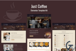 Justcoffee - Cafe and Coffee Elementor Template Kit
