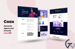 Coax - Agency And Personal About Us Elementor Template Kit