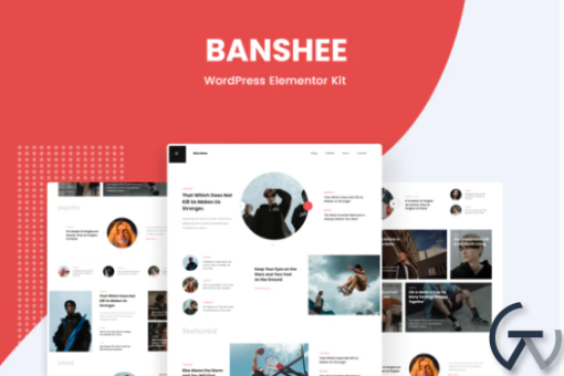 Banshee News Magazine WordPress Elementor Template Kit