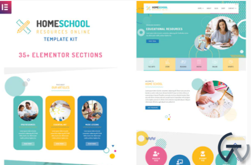 Home School Elementor Template Kit