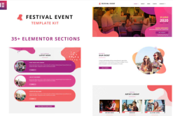 Festival Events - Elementor Template Kit