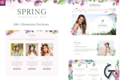 Spring Watercolor and Floral Template Kit