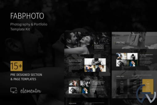 FabPhoto Photography and Portfolio Template Kit