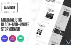La Minor - Minimalistic Black-and-white Storybrand WordPress Theme