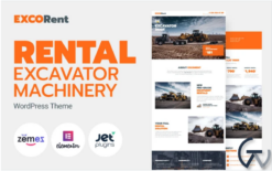 ExcoRent - Equipment Rental Template for Strong Landing Page WordPress Theme
