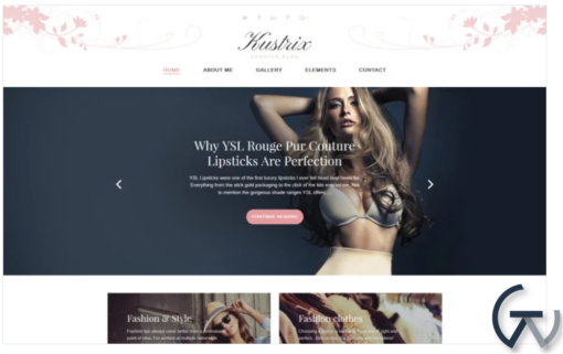 Kustrix Fashion Blog Magazine WordPress Theme