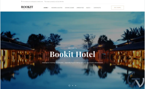 Bookit Small Hotel WordPress Theme