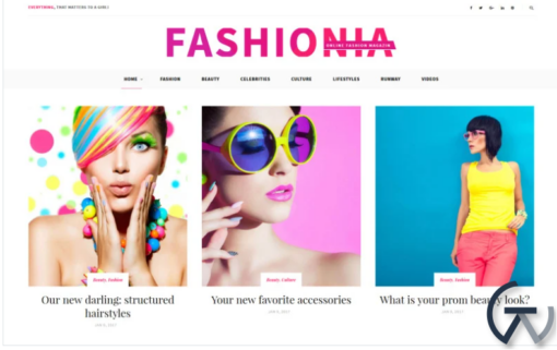 Fashionia Online Fashion Magazine Responsive WordPress Theme