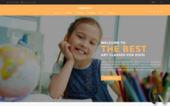 Leonardo Art School for Children WordPress Theme