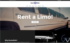 BookaRide - Limousine Car Rental Services WordPress Theme