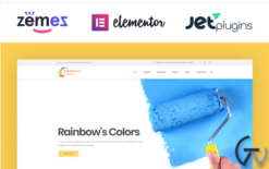 Rainbow's Colors - Painting Company Responsive WordPress Theme