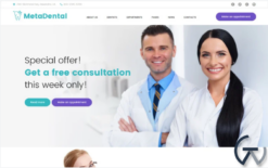 MetaDental - Private Dental Clinic Responsive WordPress Theme
