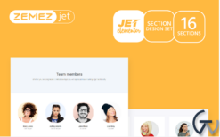 Staffer - Team Members Jet Sections Elementor Template