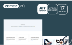 Serwin - Services Jet Sections Elementor Template