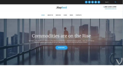 Hayford Investment Consulting Services Responsive WordPress Theme