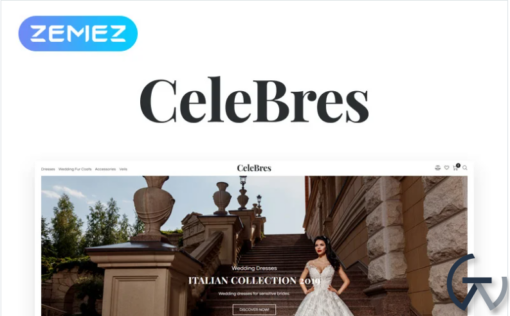 CeleBres Wedding Salon ECommerce Modern Elementor WooCommerce Theme