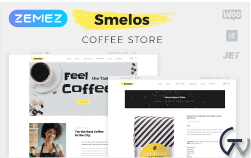 Smelos Coffee Shop ECommerce Classic Elementor WooCommerce Theme