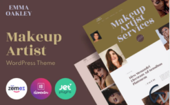 Emma Oakley - Makeup Artist WordPress Theme