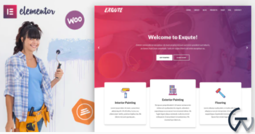 Exqute Painting Company WordPress Theme