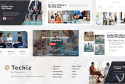 Techiz | Business & Startup Elementor Template Kit