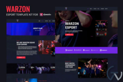 Warzon - Esport Elementor Template Kit
