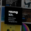 Raung - Dark Style Business Template Kit 3 Raung Dark Style Business Template Kit