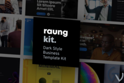 Raung - Dark Style Business Template Kit