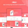 eApp - Landing Page Elementor Template Kit 3 eApp Landing Page Elementor Template Kit