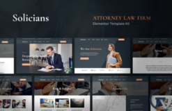 Solicians - Attorney Law Firm Elementor Template Kit