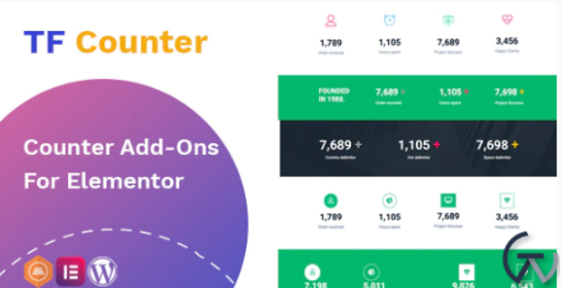 TfCounter Counter widget For Elementor