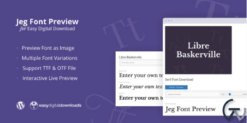 Jeg Font Preview – for Easy Digital Download 1.0.1