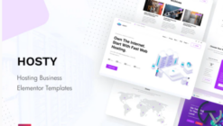 Hosty - Hosting Services Elementor Template Kit