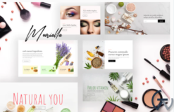 Marielle - Cosmetics and Beauty Shop Template Kits