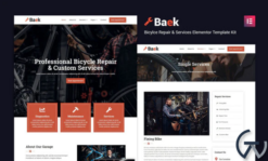 Baek - Bicycle Repair and Service Elementor Template Kit
