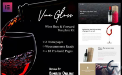 Vine Gloss - Wine Shop & Vineyard Template Kit