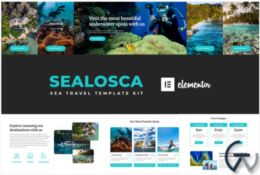 Sealosca Sea Adventure Travel Template Kit