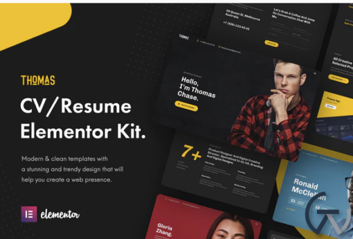 Thomas CVPortfolio Elementor Template Kit 1