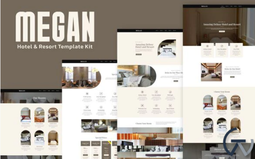 Megan Hotel Booking Template Kit