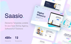 Saasio - Saas & Startup Elementor Template Kit