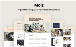 Moiz - Digital Marketing Agency Elementor Template Kit