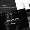 Artsy Tattoo Studio Template Kit