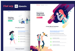 FinCorp - Insurance & Marketing Elementor Template Kit