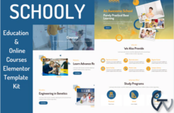Schooly - Education & Online Courses Elementor Template Kit