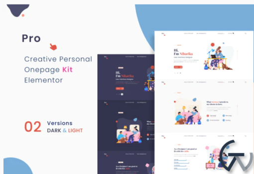 Prokit Personal Portfolio Elementor Template Kit